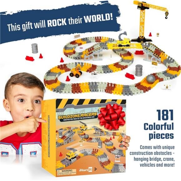 Construction Race Track Site Toy - Including Sandbox Vehicles - Picture 6 of 7